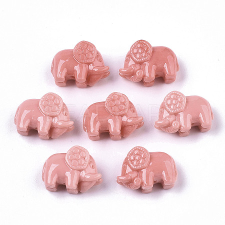 Carved Synthetic Coral Beads CORA-R020-11-1