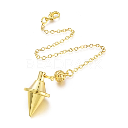 Brass Pointed Dowsing Pendulums KK-k239-04G-1