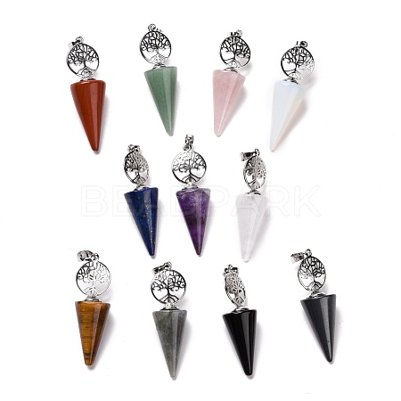 Natural & Synthetic Gemstone Big Pendants G-I321-09P-1