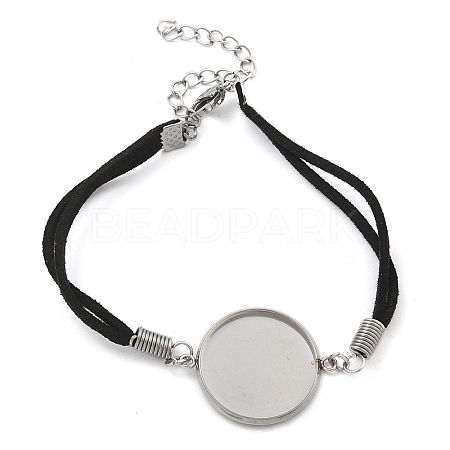 Faux Suede Double Cord Bracelet Making STAS-M084-10P-06-1