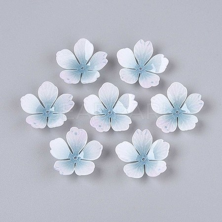 Flower Acrylic Bead Caps SACR-T017-51E-1