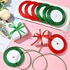 8Rolls 2 Colors Single Face Satin Ribbon OCOR-FS0001-09-5