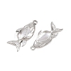 304 Stainless Steel Pendants STAS-L317-40P-2