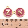 Golden Plated Alloy Enamel Charms X-ENAM-S118-08Z-3