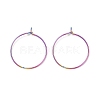 Ion Plating(IP) 316 Surgical Stainless Steel Hoop Earrings Findings STAS-F149-32M-E-2
