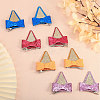 4 Pairs 4 Colors Glitter Bowknot Cat Ear Cloth Alligator Hair Clips PHAR-CA0001-004-5