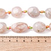 Natural Cherry Blossom Agate Beads Strands G-P605-B01-01-5