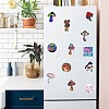 50Pcs Cartoon Mushroom Paper Sticker Label Set DIY-G066-08-5