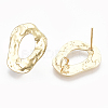 Brass Stud Earring Findings KK-S348-106-2