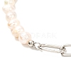 Vintage Natural Pearl Beaded Necklace for Girl Women NJEW-JN03678-4