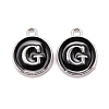Platinum Plated Alloy Charms LS-ENAM-S118-02G-P-1