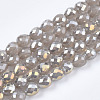Electroplate Glass Beads Strands EGLA-T008-15A-1