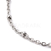 Tarnish Resistant 304 Stainless Steel Cable Chain Necklaces STAS-O053-29P-3