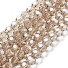 Electroplate Transparent Glass Beads Strands LS-EGLA-A035-T10mm-A22-1