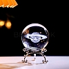 Inner Carving Glass Crystal Ball Diaplay Decoration PW-WGD9143-11-1