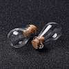 Glass Cork Bottles Ornament LS-AJEW-O032-02F-3