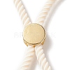 Half Finished Twisted Milan Rope Slider Bracelets FIND-G032-01G-09-5