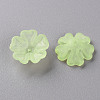 Transparent Frosted Acrylic Bead Caps MACR-S371-04A-728-2