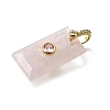 Natural Rose Quartz Pendants GG-CBA7610-05G-02-2