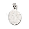 Non-Tarnish 304 Stainless Steel Pendants STAS-C102-09B-P-1