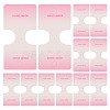 50Pcs Folding Paper Jewelry Display Cards ODIS-TA0001-07E-1