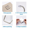 201 Stainless Steel Plastic Hook Hanger SW-TAC0002-06-12