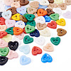 80Pcs 2-Hole Porcelain Buttons PORC-PJ0001-02E-2