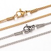304 Stainless Steel Box Chain Necklaces NJEW-M124-10-1