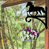 Iron Hanging Plant Hanger Bracket HJEW-WH0095-032-4