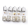 Transparent Glass Bottle Pendants GLAA-T001-05H-1