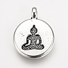 Tibetan Style Alloy Pendants TIBEP-Q078-28AS-NR-4