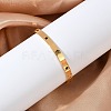 Hollow Star 304 Stainless Steel Hinged Bangles BJEW-L610-20G-1