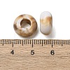 Two Tone Opaque Acrylic Imitation Gemstone European Beads SACR-K005-04B-3