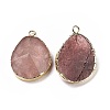 Natural Strawberry QuartzPendants G-I207-14K-G-2