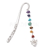 Angel Themed Alloy Hook Bookmark AJEW-JK00360-1