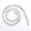 Electroplate Non-magnetic Synthetic Hematite Bead Strands G-Q465-15S-2