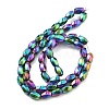 Electroplated Synthetic Magnetic Hematite Beads Strands G-P545-G01-02-3