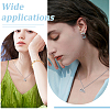 4Pcs Brass Enamel Trumpet Pendant Necklaces for Women NJEW-PH0001-58AS-5