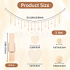 Wall Hanging Photo Display with Wooden Beads Garland AJEW-WH20011-54E-2