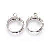 Tarnish Resistant 304 Stainless Steel Leverback Earring Findings X-STAS-I100-19P-1