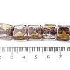 Handmade Gold Foil and Silver Foil Lampwork Beads FOIL-C001-01A-04-4