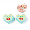 Transparent Printed Acrylic Beads MACR-S373-124-H03-1