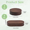 2Pcs 2 Styles Walnut Wood Chassis ODIS-BBC0001-02-2