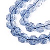 Transparent Crackle Glass Beads Strands GLAA-Q108-03A-10-3