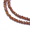 Cubic Zirconia Beads Strands G-F596-48H-3mm-3