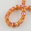 Electroplate Glass Bead Strands EGLA-R064-6mm-04-2