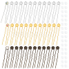 36Pcs 3 Colors Iron Hair Fork Findings IFIN-UN0001-25-1