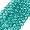 Frosted Transparent Glass Bead Strands LS-GLAA-P065-6mm-08-2