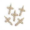 Brass Clear Cubic Zirconia Pendants KK-E068-VA017-2-4