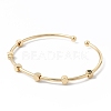 Brass Cuff Bangles BJEW-A134-05G-2